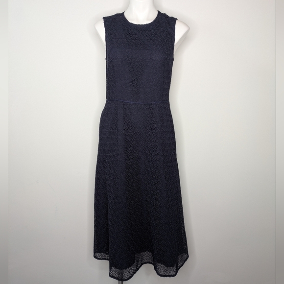 Draper James Dresses & Skirts - Draper James blue crochet hearts sleeveless midi dress 6
